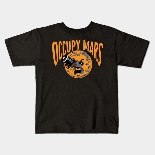 Occupy Mars Kids T-Shirt by Sofiia Golovina